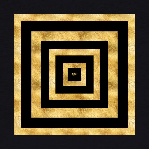 ART DECO SQUARES BLACK AND GOLD #minimal #art #design #kirovair #buyart #decor #home by Kirovair